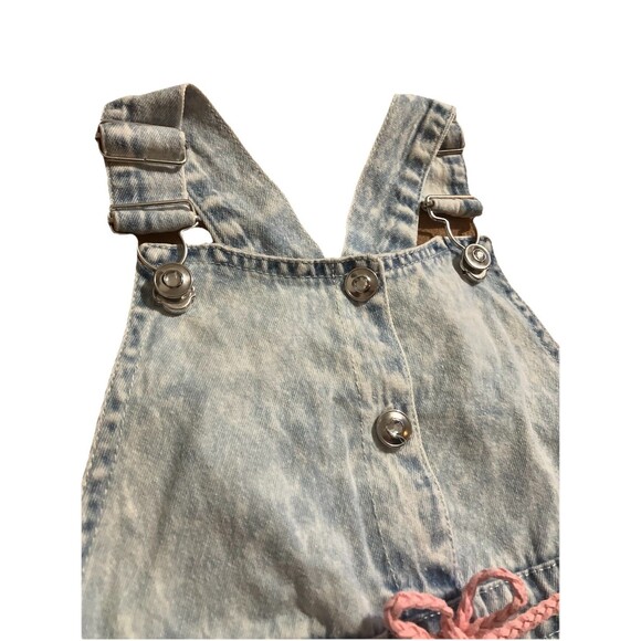 Girls Denim Overall Floral Jumper/Dress Size 4T  Cottagecore, Whimsical - Picture 12 of 16